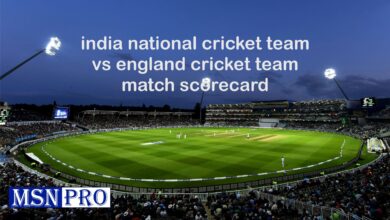 India National Cricket Team vs England Cricket Team Match Scorecard