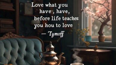 love what you have, before life teaches you to lov - tymoff